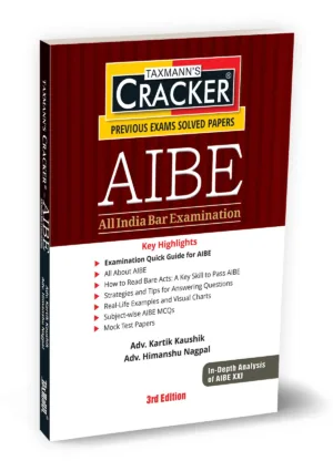 Taxmann's AIBE All India Bar Examination CRACKER By Kartik Kaushik, Himanshu Nagpal 3rd Edition September 2026
