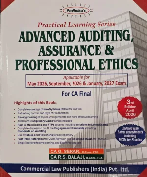 CA Final Padhuka Audit CA G Sekar and R S Balaji May 26 Exam