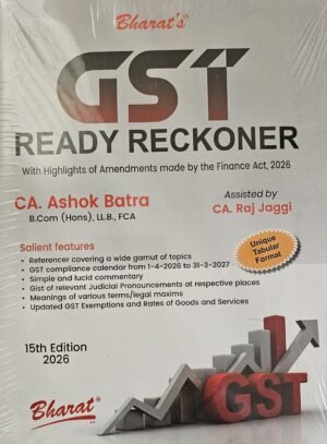 Bharat GST Ready Reckoner By CA Ashok Batra 15th Edition April 2026