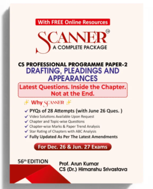 Shuchita Scanner CS Professional Paper 2 Drafting, Pleading and Appearances By CS Himanshu Srivastava Dec 26 & June 27