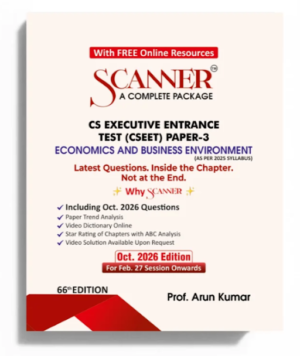 Shuchita Scanner CSEET Paper 3 Economic and Business Environment By Prof. Arun Kumar 66th Edition Feb 27 Exam