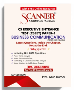 Shuchita Scanner CSEET Paper 1 Business Communication by Prof. Arun Kumar Feb 27 Exam