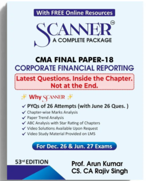 Shuchita Solved Scanner CMA Final Paper 18 Corporate Financial Reporting Dec 26 & June 27 Exam
