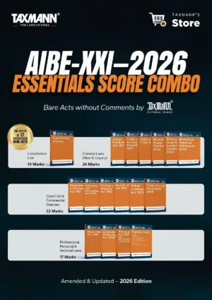 Taxmann AIBE-XXI 2026 Bare Acts without Comments Set of 17 Edition May 2026