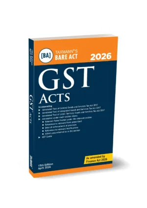 Taxmann GST Acts Bare Act POCKET 15th Edition April 2026