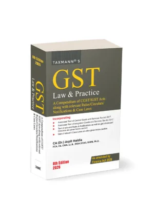 Taxmann GST Law & Practice Pocket By CA (Dr.) Arpit Haldia 8th Edition April 2026