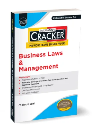 Taxmann Business Laws & Management Paper 4 Cracker by Shruti Soni Edition May 2026