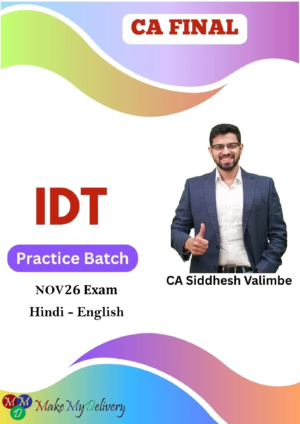 CA Final IDT Practice By CA Siddhesh Valimbe Nov 26