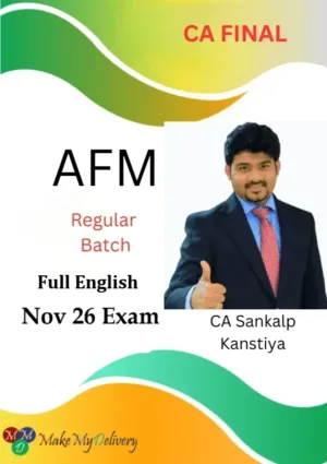 CA Final AFM Regular Full English by CA Sankalp Kanstiya Nov 26