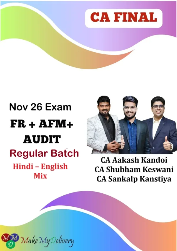 CA Final FR AFM & Audit Regular Nov 26