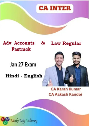 CA Inter Advanced Accounts Fastrack & Law Regular by CA Aakash Kandoi & CA Karan Kumar Jan 27