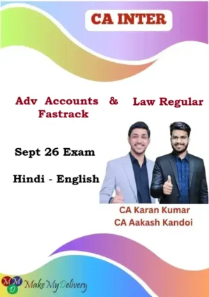 CA Inter Advanced Accounts Fastrack & Law Regular by CA Aakash Kandoi & CA Karan Kumar Sept 26