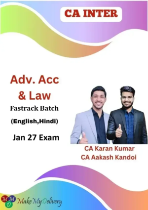 CA Inter Advanced Accounts & Law Fastrack by CA Aakash Kandoi & CA Karan Kumar Jan 27