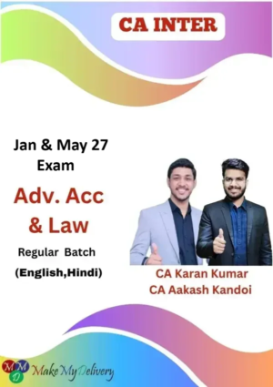 CA Inter Advanced Accounts & Law Regular by CA Aakash Kandoi & CA Karan Kumar Jan & May 27