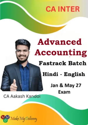CA Inter Advanced Accounts Fastrack by CA Aakash Kandoi Jan & May 27