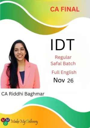 CA Final IDT Safal Regular Full English Nov 26