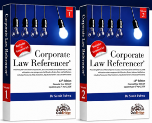 Oakbridge Corporate Law Referencer (Set of 2 Volumes) By Sumit Pahwa 12th Edition April 2026