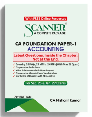Shuchita Solved Scanner CA Foundation Paper -1 Accounting By CA Nishant Kumar Sept 26 & Jan 27