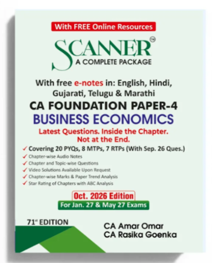 Shuchita Solved Scanner CA Foundation Paper- 4 Business Economics By CA Amar Omar Jan & May 27