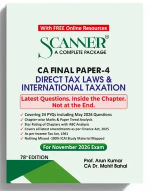 Shuchita Solved Scanner CA Final Paper 4 DT By Prof. Arun Kumar 78th Edition Nov 26
