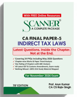 Shuchita Solved Scanner CA Final Paper-5 IDT By Prof. Arun Kumar Nov 26 Exam
