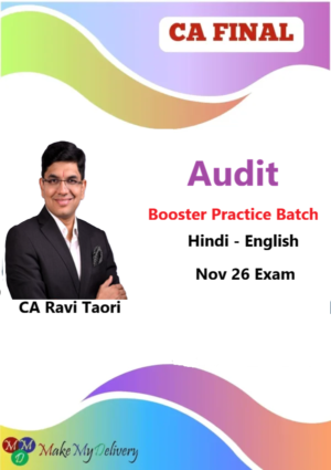 CA Final Audit Booster Practice by CA Ravi Taori Nov 26