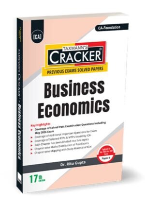 Taxmann CA Foundation Business Economics Cracker By Ritu Gupta Sep 26