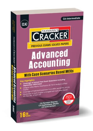 Taxmann CA Inter Advanced Accounts CRACKER by CA Parveen Sharma ,CA Kapileshwar Bhalla & CA Sunil Amlani 16th Edition Jan & May 27