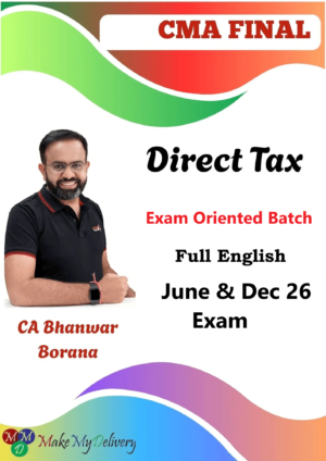 CMA Final DT Exam Oriented Full English by CA Bhanwar Borana June & Dec 26