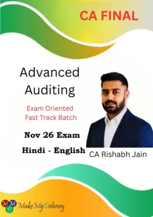CA Final Advanced Auditing Exam Oriented by CA Rishabh Jain Nov 26
