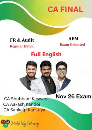 CA Final FR Audit Regular & AFM Exam Oriented English by CA Aakash Kandoi CA Sankalp Kanstiya CA Shubham Keswani Nov 26