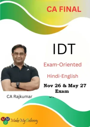 CA Final Indirect Tax Exam Oriented By CA Rajkumar Nov 26 & May 27