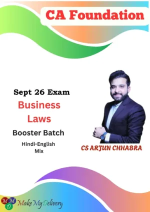CA Foundation Business Laws Booster By CS Arjun Chhabra Sept 26