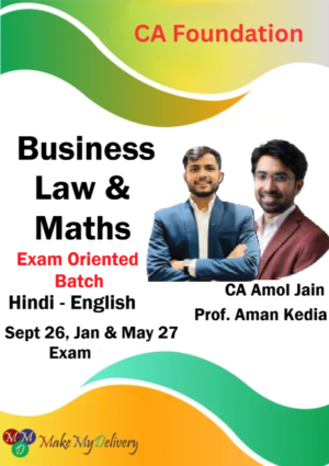 CA Foundation Business Law & Maths Exam Oriented by CA Amol Jain & Prof. Aman Kedia Sept 26