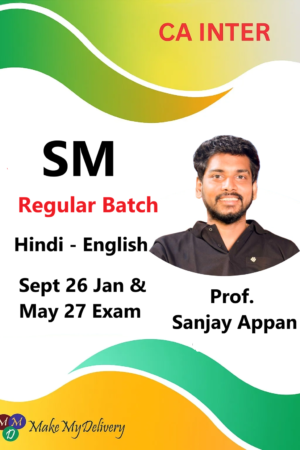 CA Inter Strategic Management Regular By Prof. Sanjay Appan Sept 26 Jan & May 27