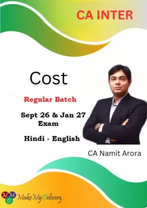 CA Inter Costing Regular by CA Namit Arora Sept 26 & Jan 27