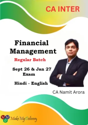 CA Inter FM Regular by CA Namit Arora Sept 26 & Jan 27