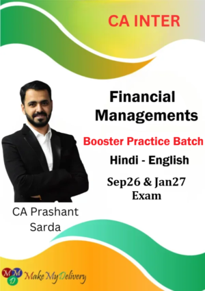 CA Inter Financial Management Booster Practice by CA Prashant Sarda Sep 26 & Jan 27