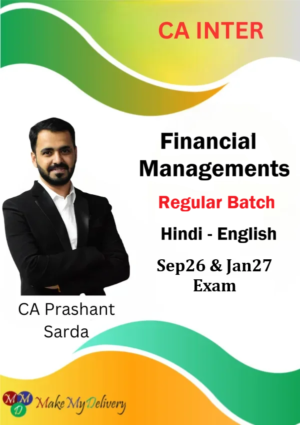 CA Inter Financial Management Regular by CA Prashant Sarda Sep 26 & Jan 27