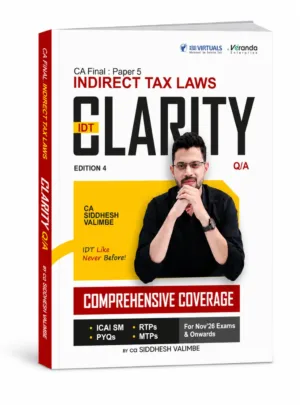 CA Final IDT Question Book By CA Siddhesh Valimbe Nov 26 Exam