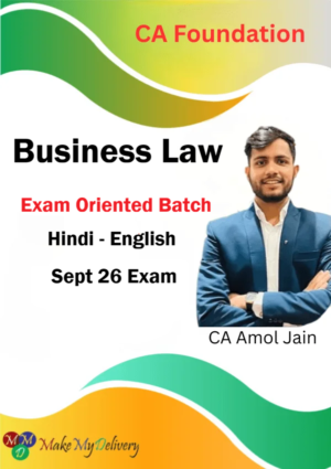 CA Foundation Business Law Exam Oriented by CA Amol Jain Sept 26