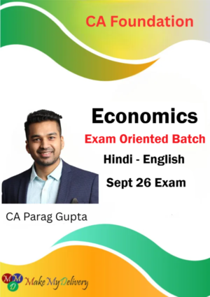 CA Foundation Economics Exam Oriented By CA Parag Gupta Sept 26