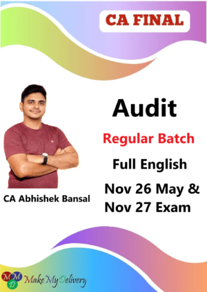 CA Final Audit Regular Full English by CA Abhishek Bansal Nov 26 May & Nov 27