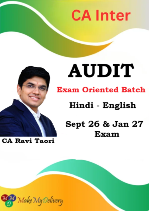 CA Inter Audit Exam Oriented by CA Ravi Taori Sept 26 & Jan 27