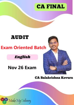 CA Final Audit Fast Track English By CA Balakrishna Kovuru Nov 26 Exam