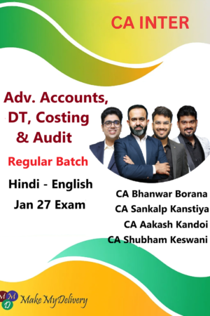 CA Inter DT, Advanced Accounts, Costing & Audit Regular Jan 27