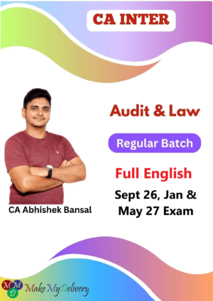 CA Inter Law and Audit Regular English by CA Abhishek Bansal Sept 26, Jan & May 27