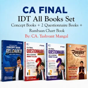 CA Final IDT Books Set with charts By CA Yashvant Mangal May 27