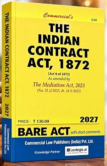 Commercial The Indian Contract Act, 1872 Bare Act by Commercial's Editorial Board Latest Edition