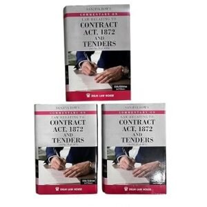 DLH Law Relating to Contract Act 1872 and Tenders (In 3 Volumes Set) by Sanjiva Row 12th Edition